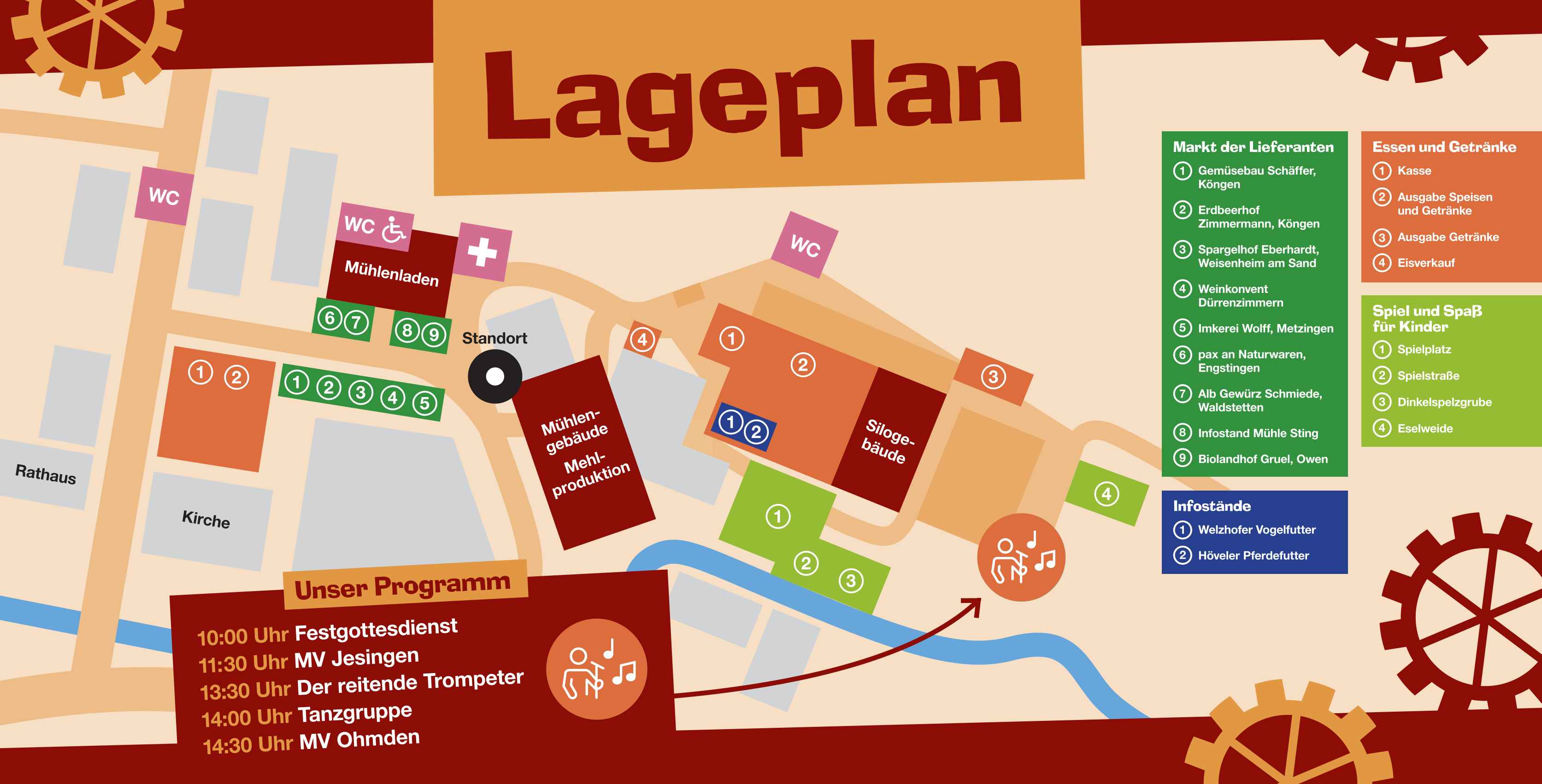 Lageplan Mühlenfest